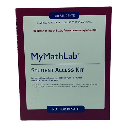 Mymathlab student access - student, kit