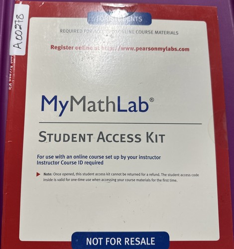 Mymathlab student access - student,