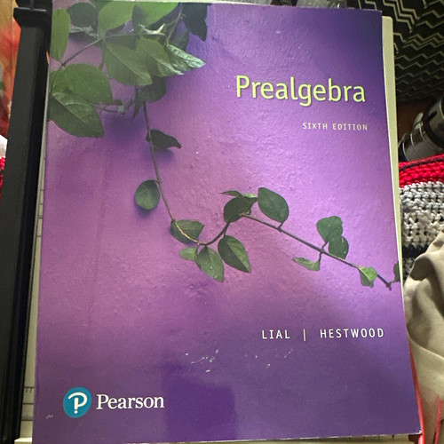 Pearson prealgebra 6th - prealgebra, edition