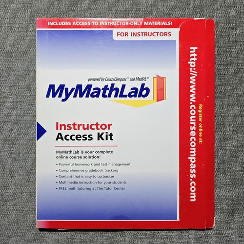 Pearson mymathlab instructor - mymathlab,
