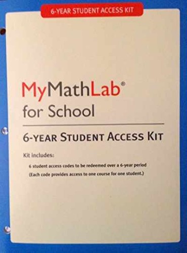 Mymathlab for school - school,, single