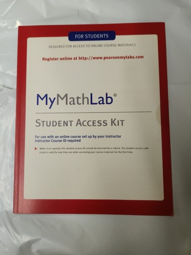 Mymathlab student access - mymathlab:,